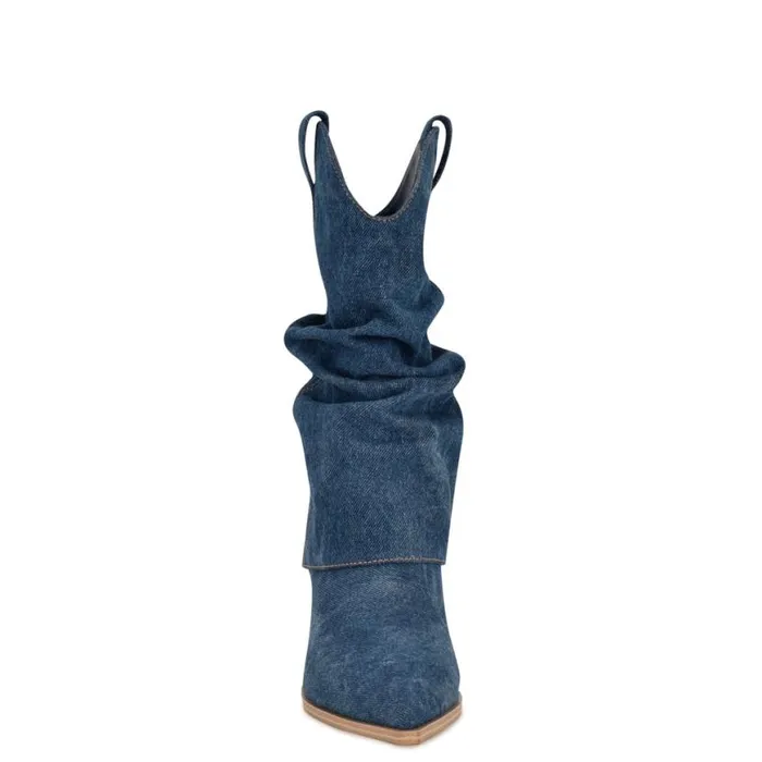 Nine West Boots and Booties Women Wilton Western Boots Dark Blue Nine West Boots and Booties Women Wilton Western Boots Dark Blue