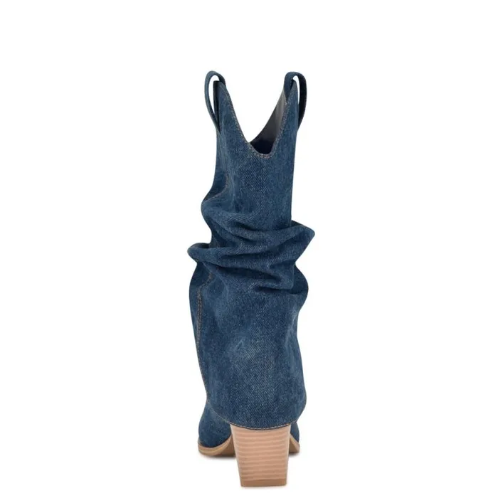 Nine West Boots and Booties Women Wilton Western Boots Dark Blue Nine West Boots and Booties Women Wilton Western Boots Dark Blue