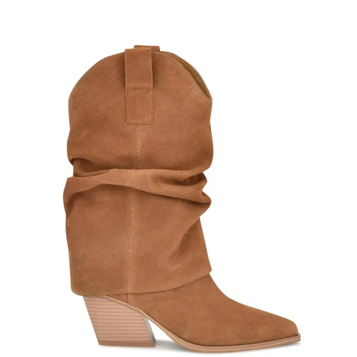 Nine West Boots and Booties Women Wilton Western Boots Medium Brown