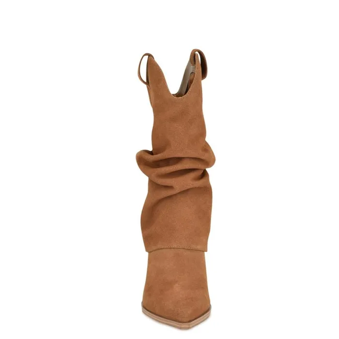 Nine West Boots and Booties Women Wilton Western Boots Medium Brown Nine West Boots and Booties Women Wilton Western Boots Medium Brown