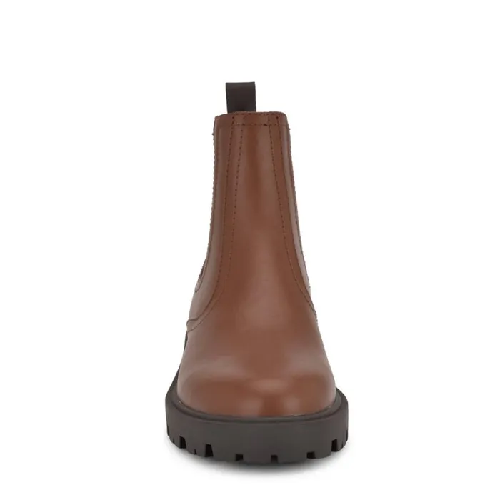 Nine West Boots and Booties Women Yullon Lug Sole Chelsea Booties Dark Brown Nine West Boots and Booties Women Yullon Lug Sole Chelsea Booties Dark Brown