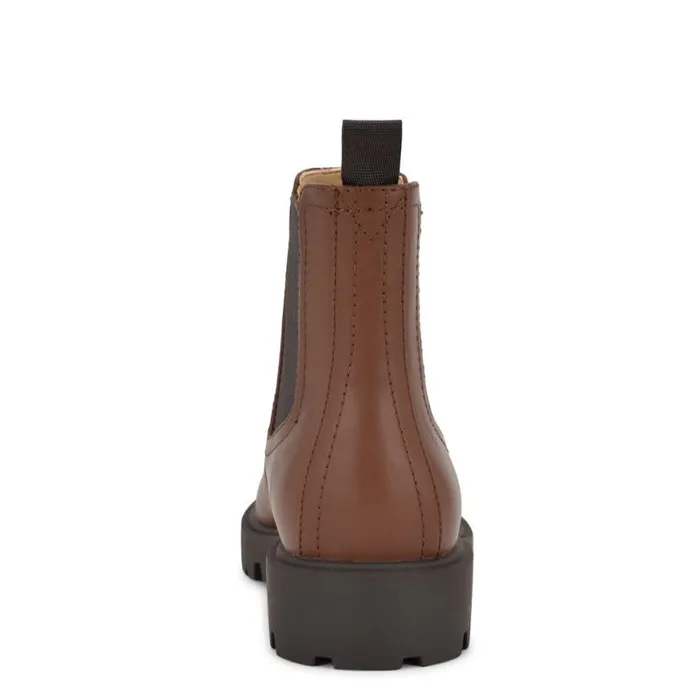 Nine West Boots and Booties Women Yullon Lug Sole Chelsea Booties Dark Brown Nine West Boots and Booties Women Yullon Lug Sole Chelsea Booties Dark Brown