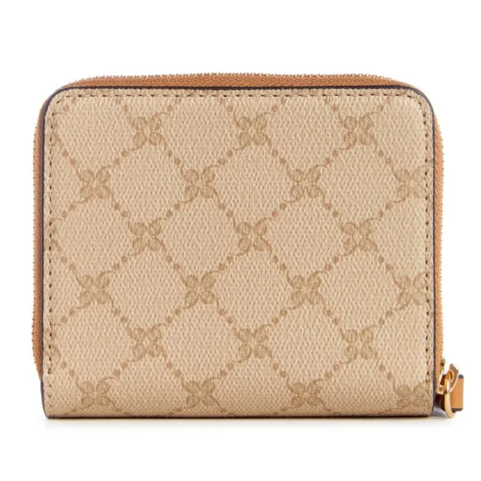 Nine West Clutches and Wallets Women Linnette Small Zip Around Wallet New Khaki Logocamel Nine West Clutches and Wallets Women Linnette Small Zip Around Wallet New Khaki Logocamel