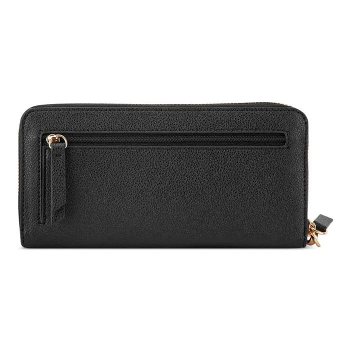 Nine West Clutches and Wallets Women Lockup 9S Zip Around With Wristlet Black Micro Pebble Nine West Clutches and Wallets Women Lockup 9S Zip Around With Wristlet Black Micro Pebble