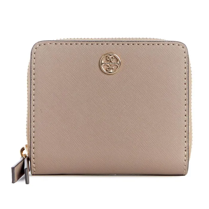 Nine West Clutches and Wallets Women Reflected 9S Small Zip Around Wallet Dark Mushroom