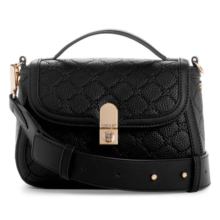 Nine West Crossbody Women Adelaide Mini Crossbody Flap Black
