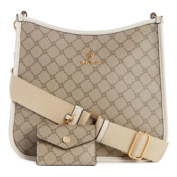 Nine West Crossbody Women Brice Crossbody Bag Beige Logomilk