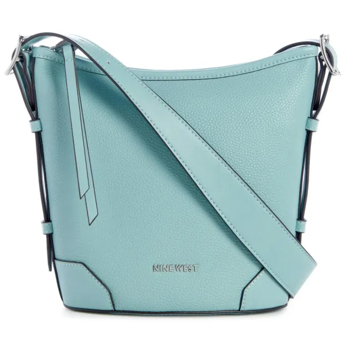Nine West Crossbody Women Brooklyn Crossbody Bucket Pale Aqua