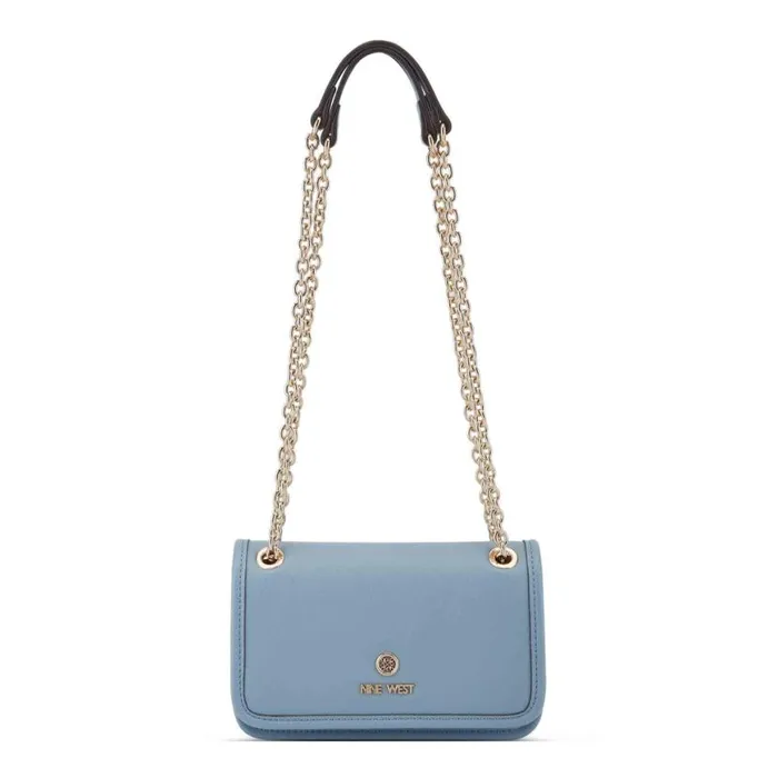 Nine West Crossbody Women Saoirse Mini Convertible Crossbody Flap Pale Denim