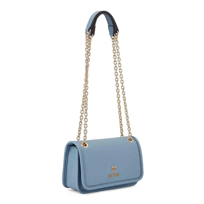 Nine West Crossbody Women Saoirse Mini Convertible Crossbody Flap Pale Denim Nine West Crossbody Women Saoirse Mini Convertible Crossbody Flap Pale Denim