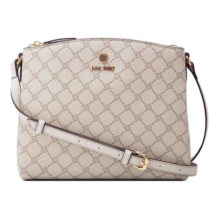 Nine West Crossbody Women Siera Crossbody Mushroom Logo Milk