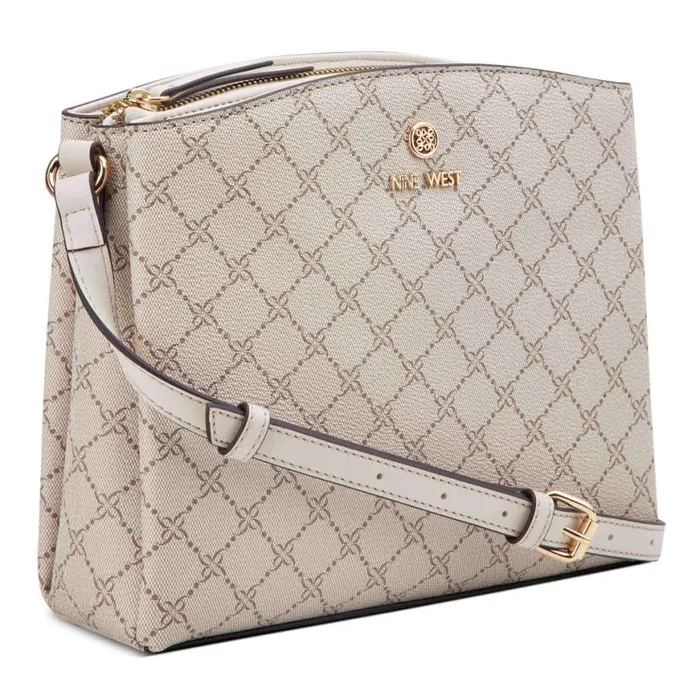 Nine West Crossbody Women Siera Crossbody Mushroom Logo Milk Nine West Crossbody Women Siera Crossbody Mushroom Logo Milk