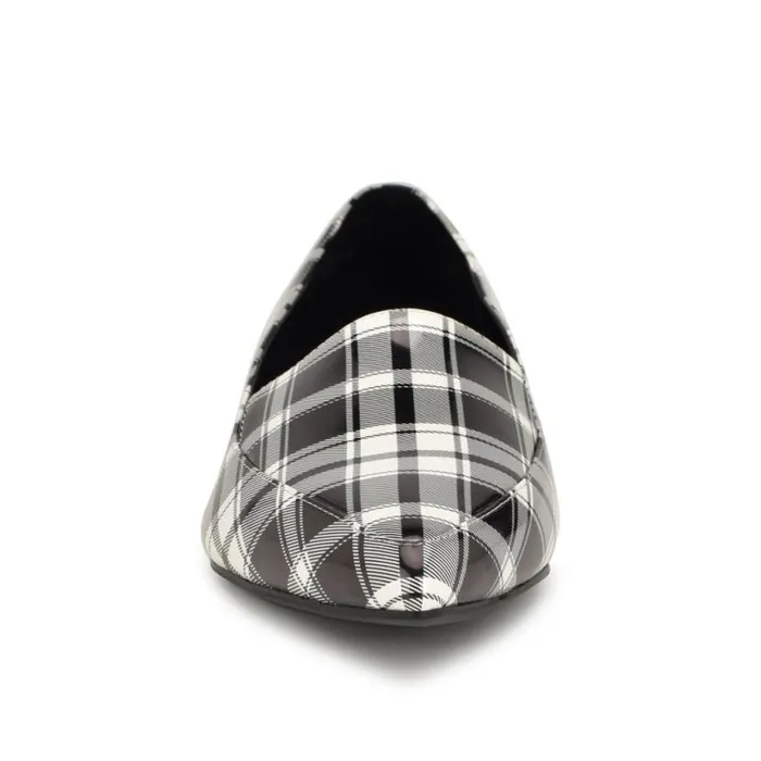 Nine West Flats Women Abay Smoking Flats Blackwhite Patent Plaid Nine West Flats Women Abay Smoking Flats Blackwhite Patent Plaid