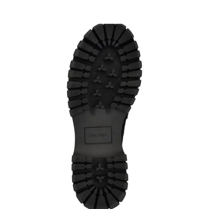Nine West Flats Women Afer Mesh Lugsole Loafers Black
