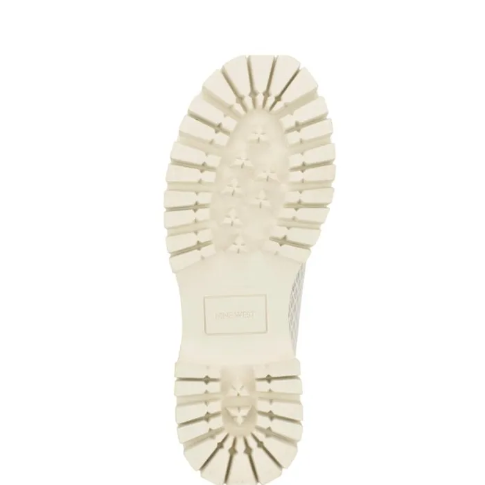 Nine West Flats Women Afer Mesh Lugsole Loafers White