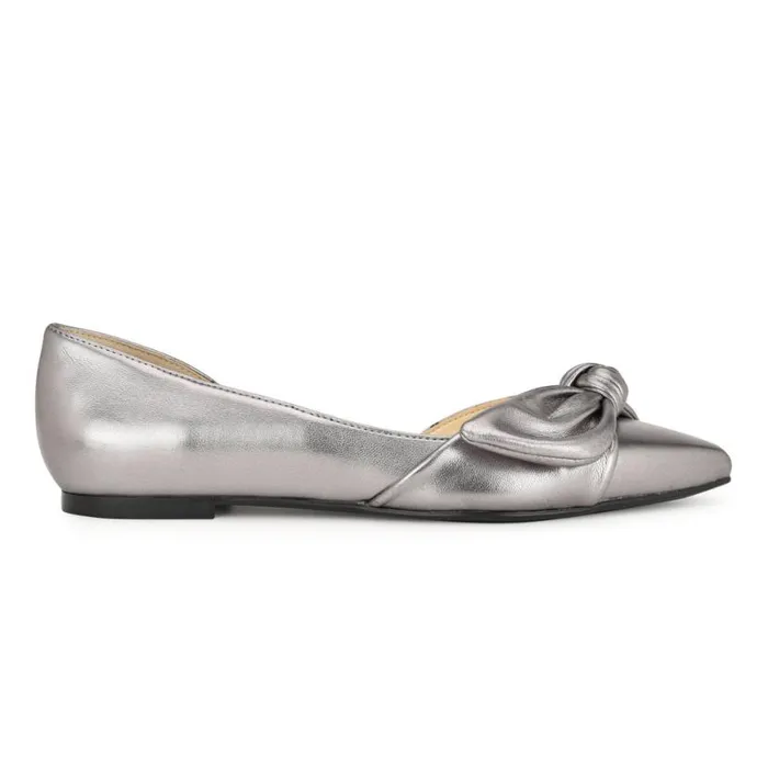 Nine West Flats Women Bannie D039Orsay Flats Pewter