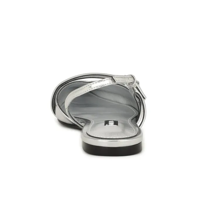 Nine West Flats Women Beley Slingback Flats Silver Nine West Flats Women Beley Slingback Flats Silver