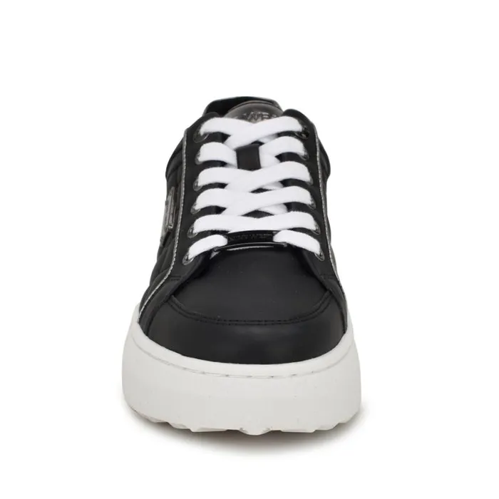 Nine West Flats Women Cafee LaceUp Platform Sneakers Black Nine West Flats Women Cafee LaceUp Platform Sneakers Black
