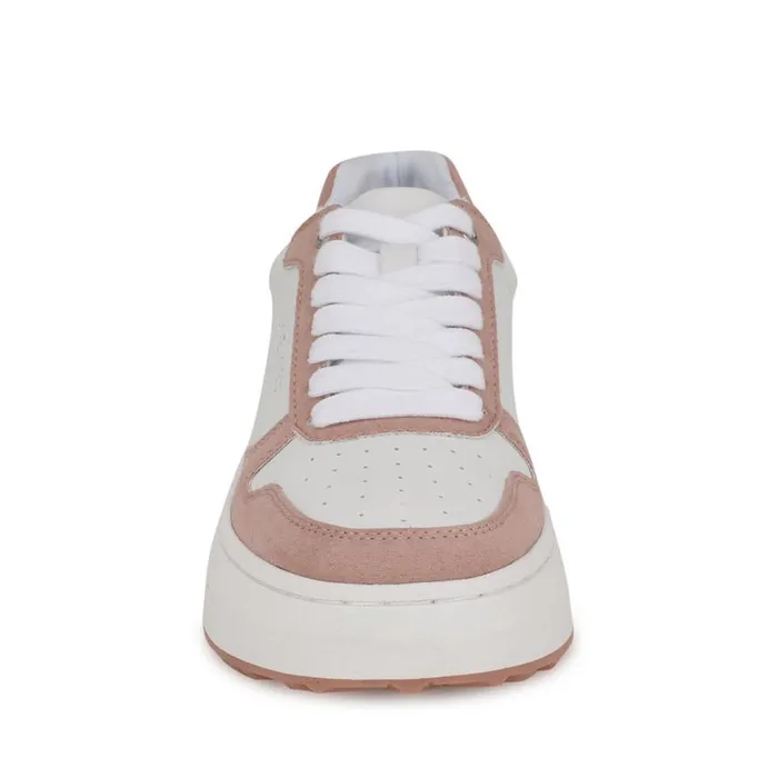 Nine West Flats Women Calpha Laceup Sneakers Whitepink Nine West Flats Women Calpha Laceup Sneakers Whitepink