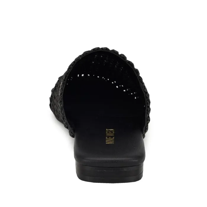 Nine West Flats Women Cleigha Pointy Toe Mules Black