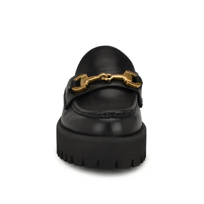 Nine West Flats Women Duntal Lugsole Loafer Mules Black Nine West Flats Women Duntal Lugsole Loafer Mules Black