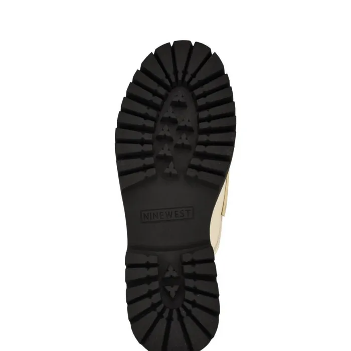 Nine West Flats Women Duntal Lugsole Loafer Mules Ivory