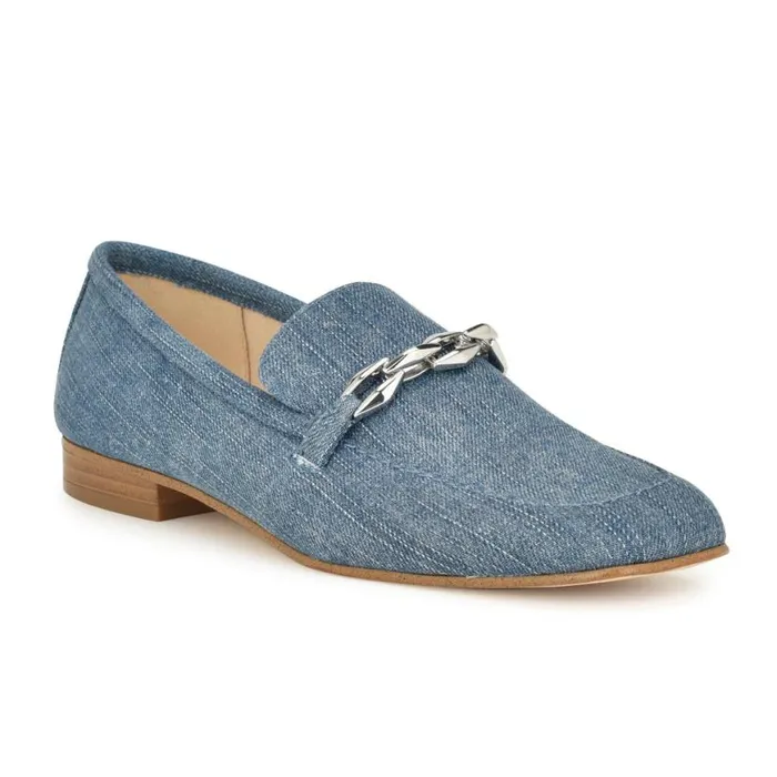 Nine West Flats Women Erands Casual Loafers Denim