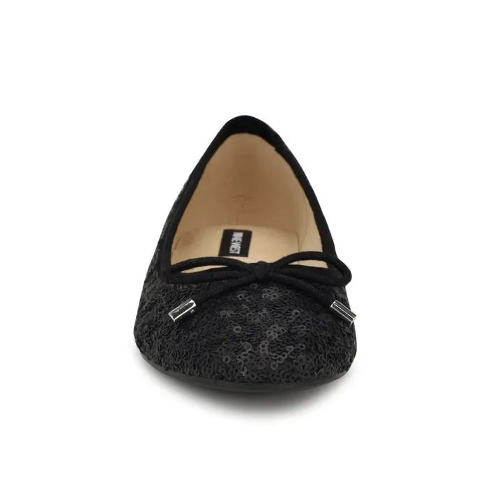 Nine West Flats Women Estieyp Ballet Flats Black Sequin