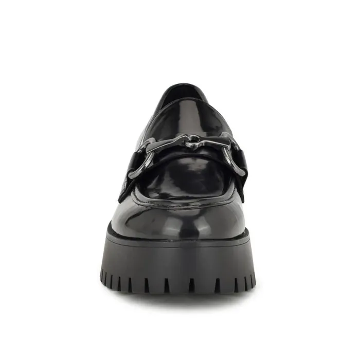 Nine West Flats Women Kpacie Casual Moc Loafers Black