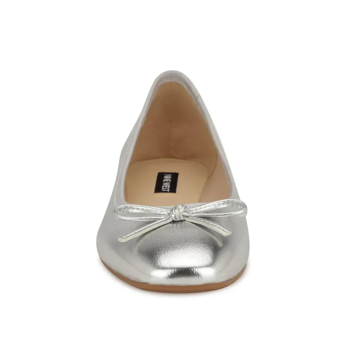 Nine West Flats Women Tootsy Ballet Flats Silver Nine West Flats Women Tootsy Ballet Flats Silver
