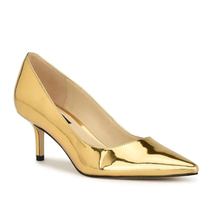 Nine West Heels Women Arlene Pointy Toe Pumps Bronze Nine West Heels Women Arlene Pointy Toe Pumps Bronze