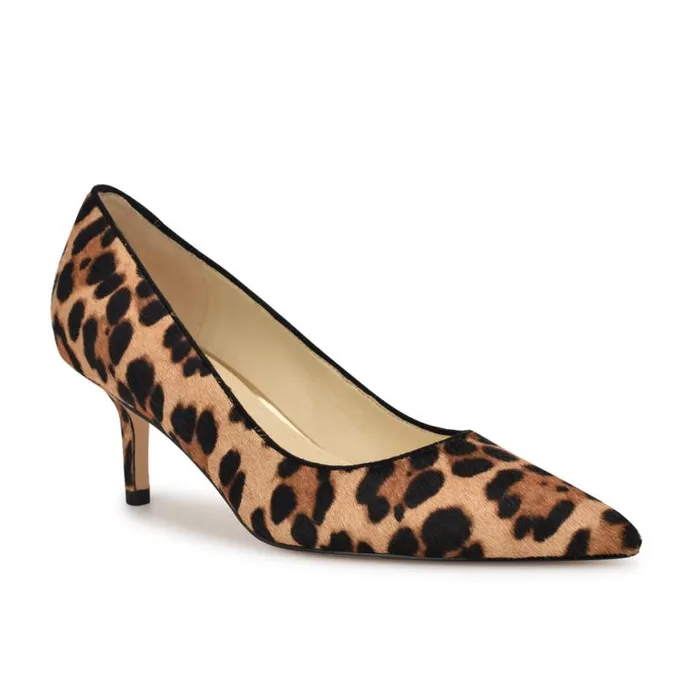 Nine West Heels Women Arlene Pointy Toe Pumps Leopard