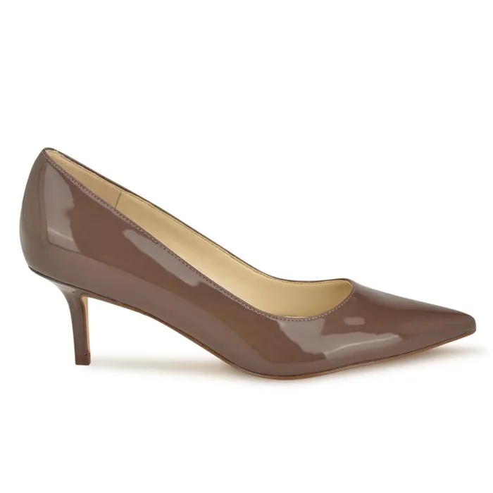 Nine West Heels Women Arlene Pointy Toe Pumps Maple Patent