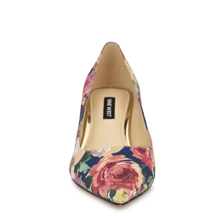 Nine West Heels Women Arlene Pointy Toe Pumps Navy Floral Nine West Heels Women Arlene Pointy Toe Pumps Navy Floral