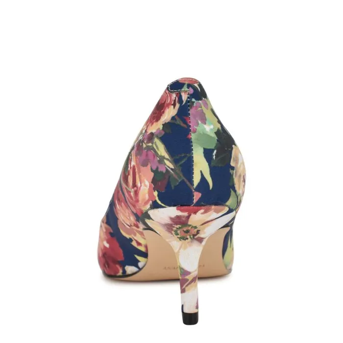 Nine West Heels Women Arlene Pointy Toe Pumps Navy Floral Nine West Heels Women Arlene Pointy Toe Pumps Navy Floral