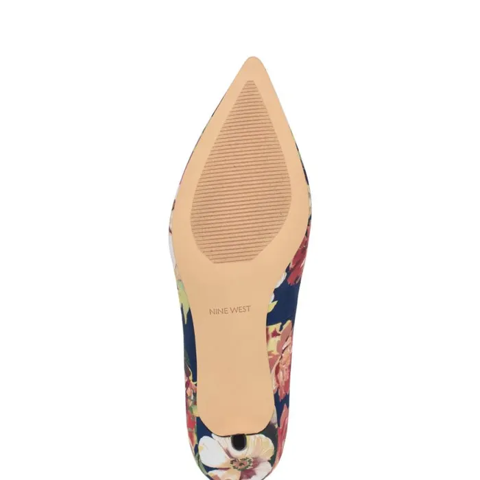Nine West Heels Women Arlene Pointy Toe Pumps Navy Floral Nine West Heels Women Arlene Pointy Toe Pumps Navy Floral