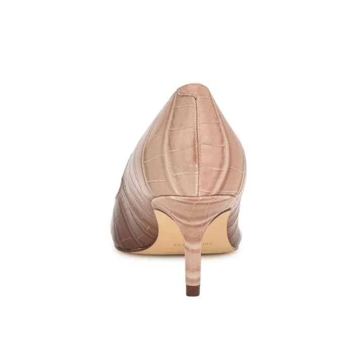 Nine West Heels Women Arlene Pointy Toe Pumps Nude Ombre Croco Nine West Heels Women Arlene Pointy Toe Pumps Nude Ombre Croco