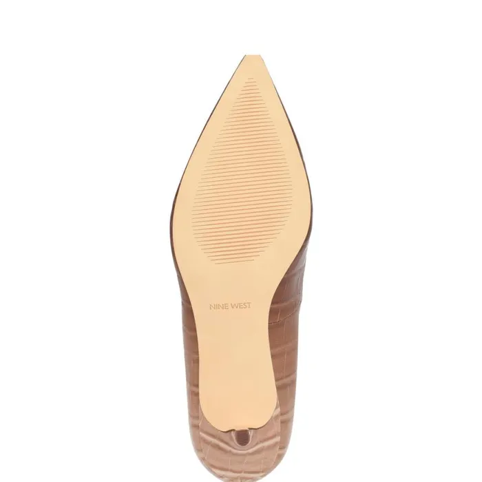 Nine West Heels Women Arlene Pointy Toe Pumps Nude Ombre Croco Nine West Heels Women Arlene Pointy Toe Pumps Nude Ombre Croco