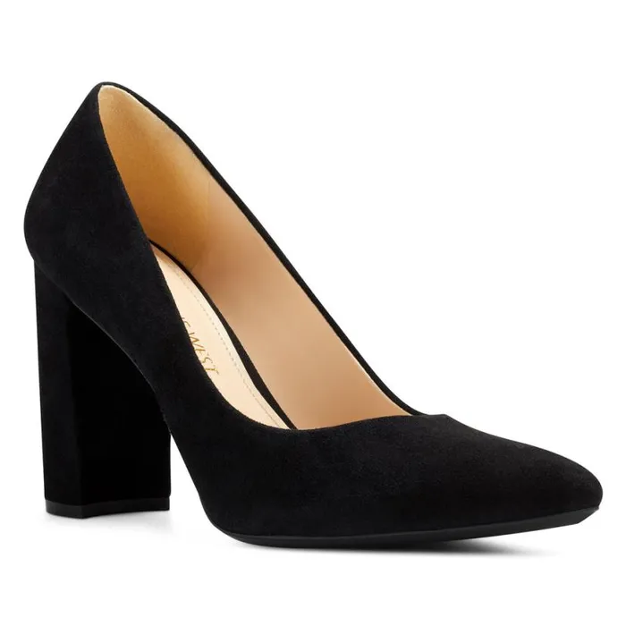 Nine West Heels Women Astoria 92159 Pumps Black Suede Nine West Heels Women Astoria 92159 Pumps Black Suede
