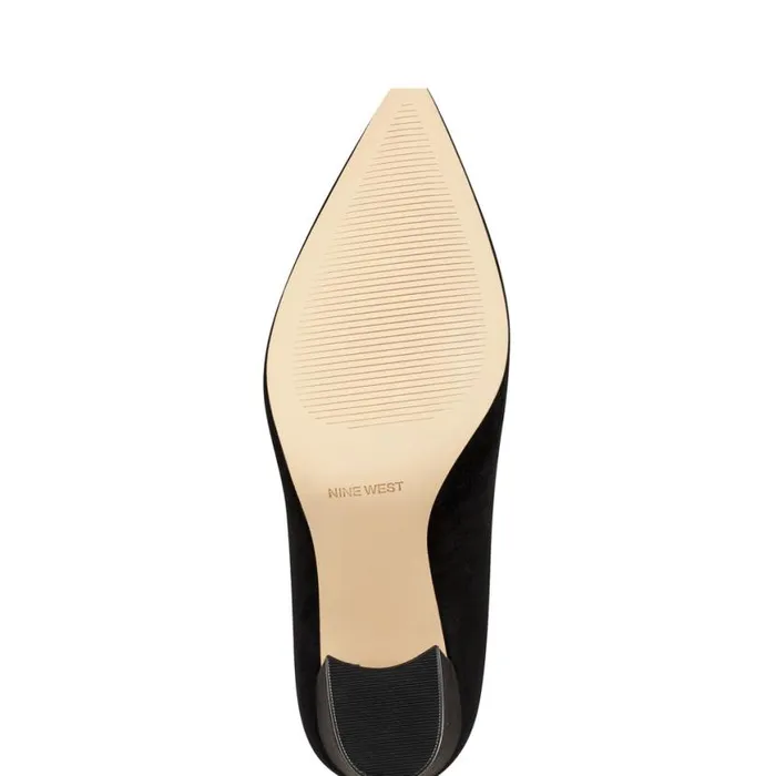 Nine West Heels Women Cara Dress Pumps Black Suede Nine West Heels Women Cara Dress Pumps Black Suede
