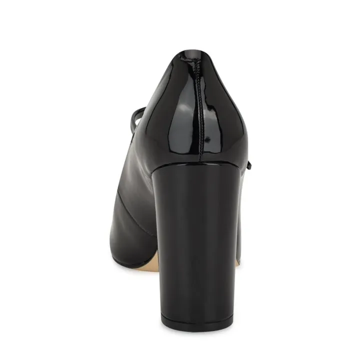Nine West Heels Women Carlien Mary Jane Pumps Black Patent Nine West Heels Women Carlien Mary Jane Pumps Black Patent
