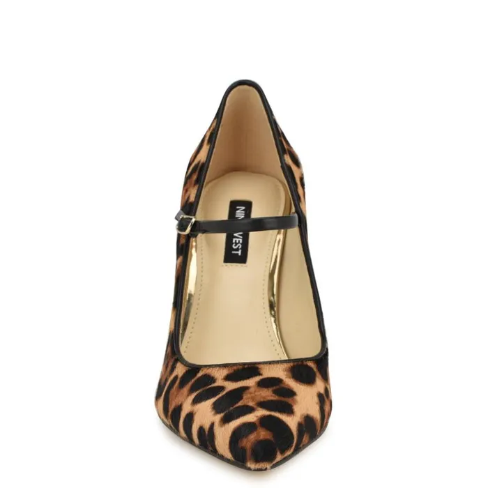 Nine West Heels Women Carlien Mary Jane Pumps Leopard