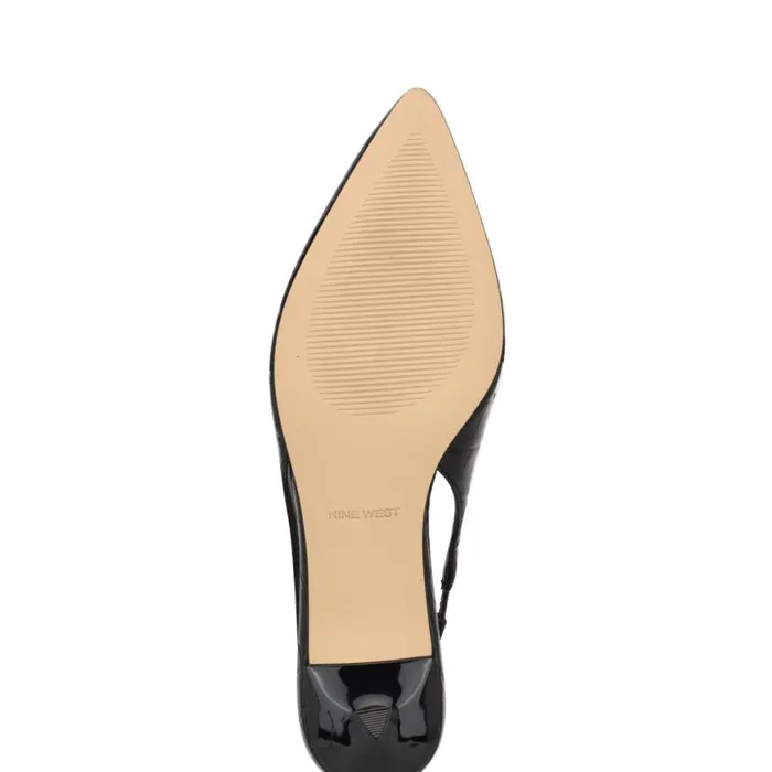 Nine West Heels Women Charlot Tailored Slingback Pumps Black