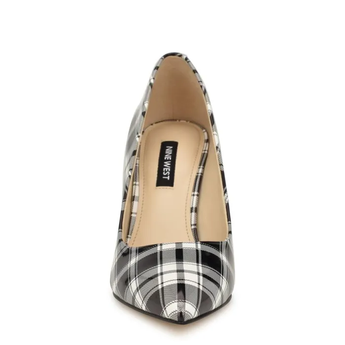 Nine West Heels Women Ezra Pointy Toe Pumps Blackwhite Patent Plaid Nine West Heels Women Ezra Pointy Toe Pumps Blackwhite Patent Plaid