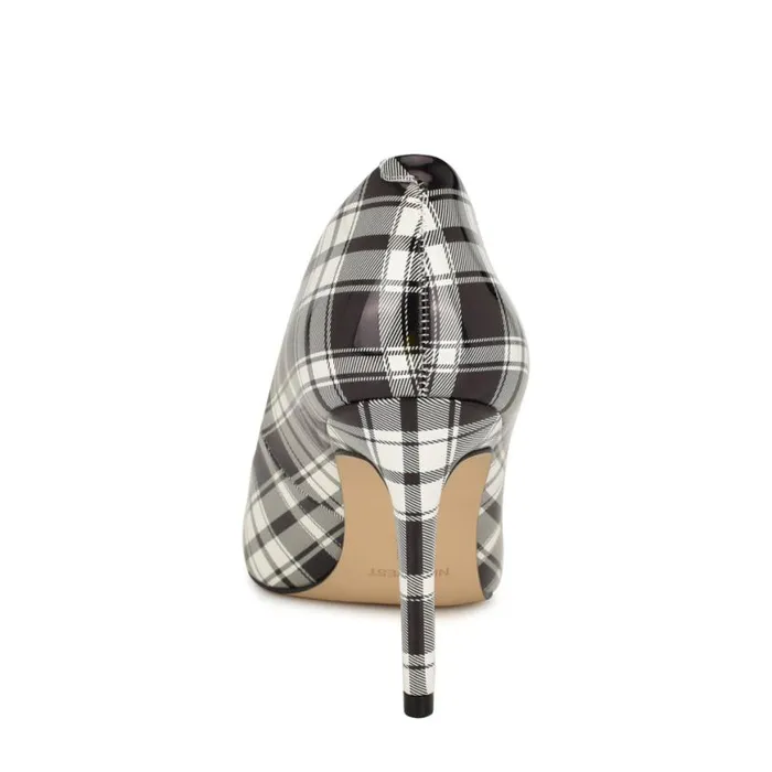 Nine West Heels Women Ezra Pointy Toe Pumps Blackwhite Patent Plaid Nine West Heels Women Ezra Pointy Toe Pumps Blackwhite Patent Plaid