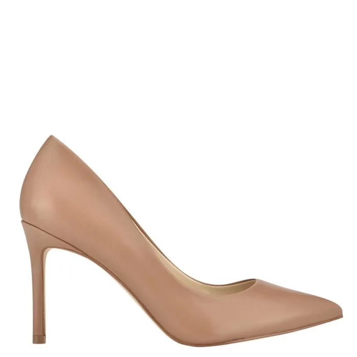 Nine West Heels Women Ezra Pointy Toe Pumps Natural Leather