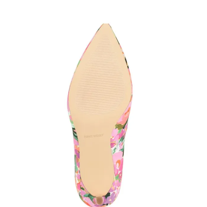 Nine West Heels Women Ezra Pointy Toe Pumps Pink Floral Nine West Heels Women Ezra Pointy Toe Pumps Pink Floral