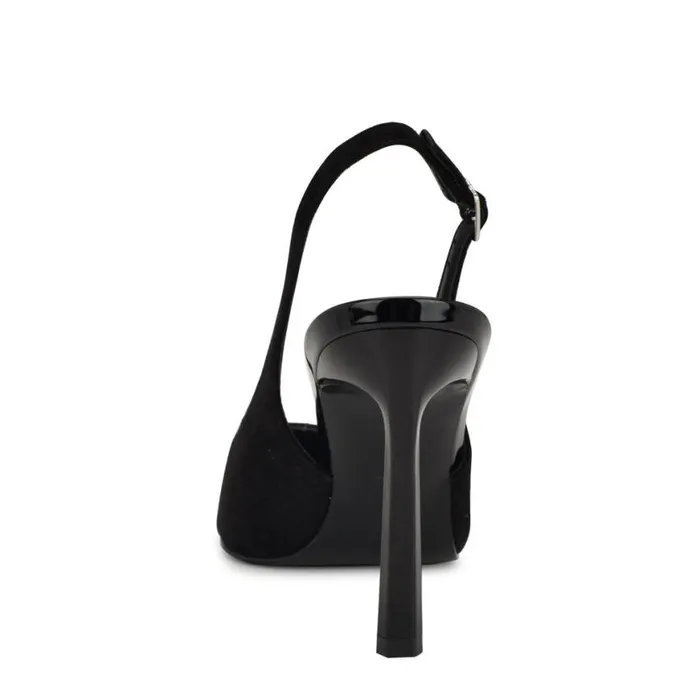 Nine West Heels Women Fabele Pointy Toe Slingback Pumps Black Nine West Heels Women Fabele Pointy Toe Slingback Pumps Black