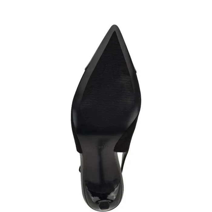 Nine West Heels Women Fabele Pointy Toe Slingback Pumps Black Nine West Heels Women Fabele Pointy Toe Slingback Pumps Black
