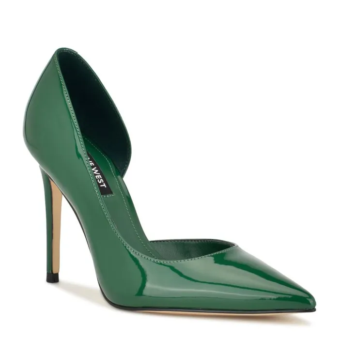 Nine West Heels Women Folowe D039Orsay Pointy Toe Pumps Green Nine West Heels Women Folowe D039Orsay Pointy Toe Pumps Green